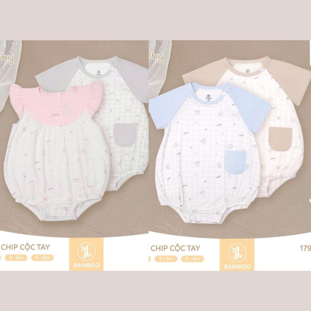 shopee-vn-11134207-81zt.jpg Bodychip Body suit cộc tay Judoby JB546 vải thun sợi tre mát cho bé - Image 1
