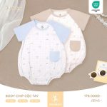 Bodychip Body suit cộc tay Judoby JB546 vải thun sợi tre mát cho bé - Image 3