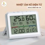 Nhiệt ẩm kế Moaz Bébé MB-124 đa chức năng hỗ trợ mẹ bé