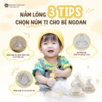 [HỎA TỐC HCM] Núm ti bình sữa Greenfinger Bebegrow cho bé từ sơ sinh - Image 6