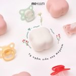 Ti giả silicone siêu nhẹ Moyuum ti ngậm cho bé từ sơ sinh có hộp đựng - Image 2