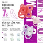 Ti giả silicone siêu nhẹ Moyuum ti ngậm cho bé từ sơ sinh có hộp đựng - Image 5