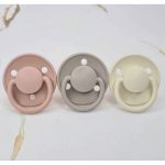 Ti giả núm tròn cao su BIBS Delux Latex ti ngậm cho bé sơ sinh