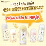 Bình sữa Greenfinger Bebegrow chất liệu ppsu chuẩn HQ cho bé từ sơ sinh