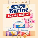 Pudding Burine bữa phụ bổ sung năng lượng cho bé ăn dặm từ 6 tháng