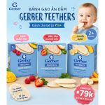Bánh gạo ăn dặm hữu cơ GERBER TEETHERS cho bé - Image 3