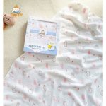 [Hộp 1c] Khăn tắm 100% sợi tre lụa Manny cho bé từ sơ sinh kt 100x100cm - Image 3
