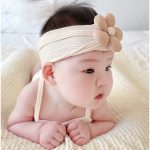 Set nón turban kèm tất vớ 3d Chicbaby cho bé gái từ sơ sinh - Image 4