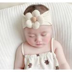 Set nón turban kèm tất vớ 3d Chicbaby cho bé gái từ sơ sinh - Image 5