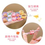 Set vỉ 10 chun viền răng cưa gắn charm cute thun tóc cho bé - Image 3