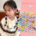 Set vỉ 10 chun viền răng cưa gắn charm cute thun tóc cho bé - Image 4