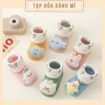 Hộp set 2 đôi vớ chống trượt Huaweishu có hộp làm quà tặng cho bé sơ sinh (0-6m) - Image 4