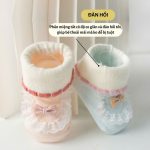 Hộp set 2 đôi vớ chống trượt Huaweishu có hộp làm quà tặng cho bé sơ sinh (0-6m) - Image 6