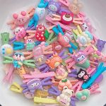 [5c-10c] Kẹp tách Kẹp mỏ vịt chữ X Kẹp mái đính gắn charm xinh yêu cho bé - Image 2