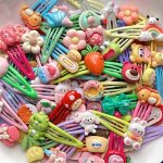 [5c-10c] Kẹp tách Kẹp mỏ vịt chữ X Kẹp mái đính gắn charm xinh yêu cho bé - Image 3