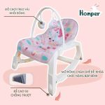 [HỎA TỐC HCM] Ghế rung bập bênh Honper HP217 tùy chỉnh 2 chế độ cho bé ngủ nằm chơi - Image 3
