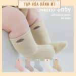 Vớ tất Nemo cổ cao màu basic thun len mềm cho bé