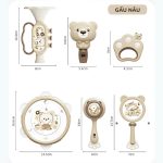 Set đồ chơi Xúc xắc âm thanh Gấu Thỏ kích thích giác quan cho bé - Image 3