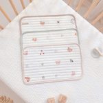 Gối / Lót đầu bé sơ sinh trần bông Monona mỏng mát họa tiết xinh - Image 4