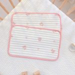 Gối / Lót đầu bé sơ sinh trần bông Monona mỏng mát họa tiết xinh - Image 6