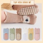 Vớ tất hình thú có chống trượt đựng túi zip cho bé - Image 2