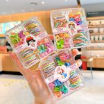 Hộp 4 ngăn 50 phụ kiện kẹp tóc và chun thun cột tóc bé gái (phụ kiện T014) - Image 2