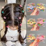 Hộp 4 ngăn 50 phụ kiện kẹp tóc và chun thun cột tóc bé gái (phụ kiện T014) - Image 3