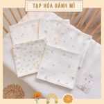 Chăn đắp vải cotton waffle Monona x Joonee in họa tiết xinh cho bé