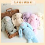 Đồ chơi Thú bông Thỏ tai dài lông xù làm quà tặng cho bé