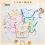 Áo yếm cộc tay 2 lớp Misan thoáng mát cho bé ăn dặm