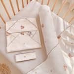 Gối ôm vải cotton waffle thêu hình Gấu Thỏ cho bé - Image 5