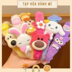 Bòm đeo tóc bằng lông mẫu hoạt hình cho bé chụp hình siêu xinh