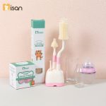Bộ cọ rửa bình sữa bằng silicon Misan có đế cắm tiện dụng cho mẹ - Image 4