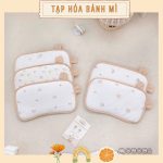 Gối bông tai gấu Monona vải cotton waffle phiên bản mới mịn thoáng cho bé từ sơ sinh