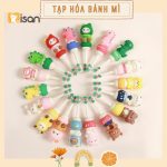 Bàn chải lông tơ hình thú Misan có hộp đựng cho bé mới tập đánh răng