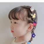 Túi zip 50 thun chun cột tóc đính icon thú và hoa cho bé gái (Phụ kiện T003) - Image 4