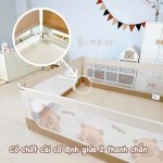 [HCM] Thanh chắn giường Honper Capybara cao cấp nâng hạ 1 bên hàng chính hãng an toàn cho bé - Image 3