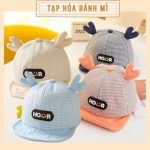Nón kết Mũ lưỡi trai hình Hươu có tai thú cho bé đi chơi (có ảnh thật)
