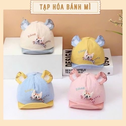shopee-vn-11134207-820l.jpg Nón kết Mũ lưỡi trai hình Mèo cho bé đi chơi (có ảnh thật) - Image 1