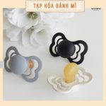 Ty ngậm giả ti núm đối xứng cao su BIBS SUPREME LATEX cho bé từ sơ sinh