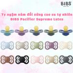 Ty ngậm giả ti núm đối xứng cao su BIBS SUPREME LATEX cho bé từ sơ sinh - Image 3