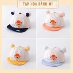 Nón kết Mũ lưỡi trai hình Bear vải lưới có tai gấu cho bé đi chơi (có ảnh thật)