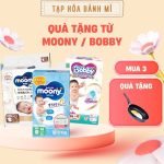 [QUÀ TẶNG KO BÁN] Mua tã bỉm Moony Bobby tặng quà Khăn ướt / Balo / Chảo / Vali cho bé - Image 4