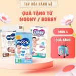 [QUÀ TẶNG KO BÁN] Mua tã bỉm Moony Bobby tặng quà Khăn ướt / Balo / Chảo / Vali cho bé - Image 5