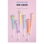 Bàn chải đánh răng trẻ em cán dài hình thú sợi lông mềm cho bé từ 2y+ - Image 4