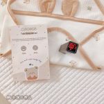 Ủ choàng vải cotton waffle Monona có tai gấu kèm dây đai cho bé - Image 3