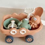 Đồ chơi xúc cát set 9 chi tiết  chất liệu nhựa lúa mạch xinh trendy cho bé - Image 5
