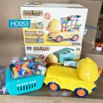 Đồ chơi Xe chở lego lắp ráp 124 chi tiết hình Vịt - Khủng long - Xe máy xúc cho bé - Image 4