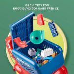 Đồ chơi Xe chở lego lắp ráp 124 chi tiết hình Vịt - Khủng long - Xe máy xúc cho bé - Image 6