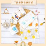 [Trơn/Họa tiết] Set 5 Khăn sữa xô nhăn Manny 6 lớp cho bé từ sơ sinh - Image 2